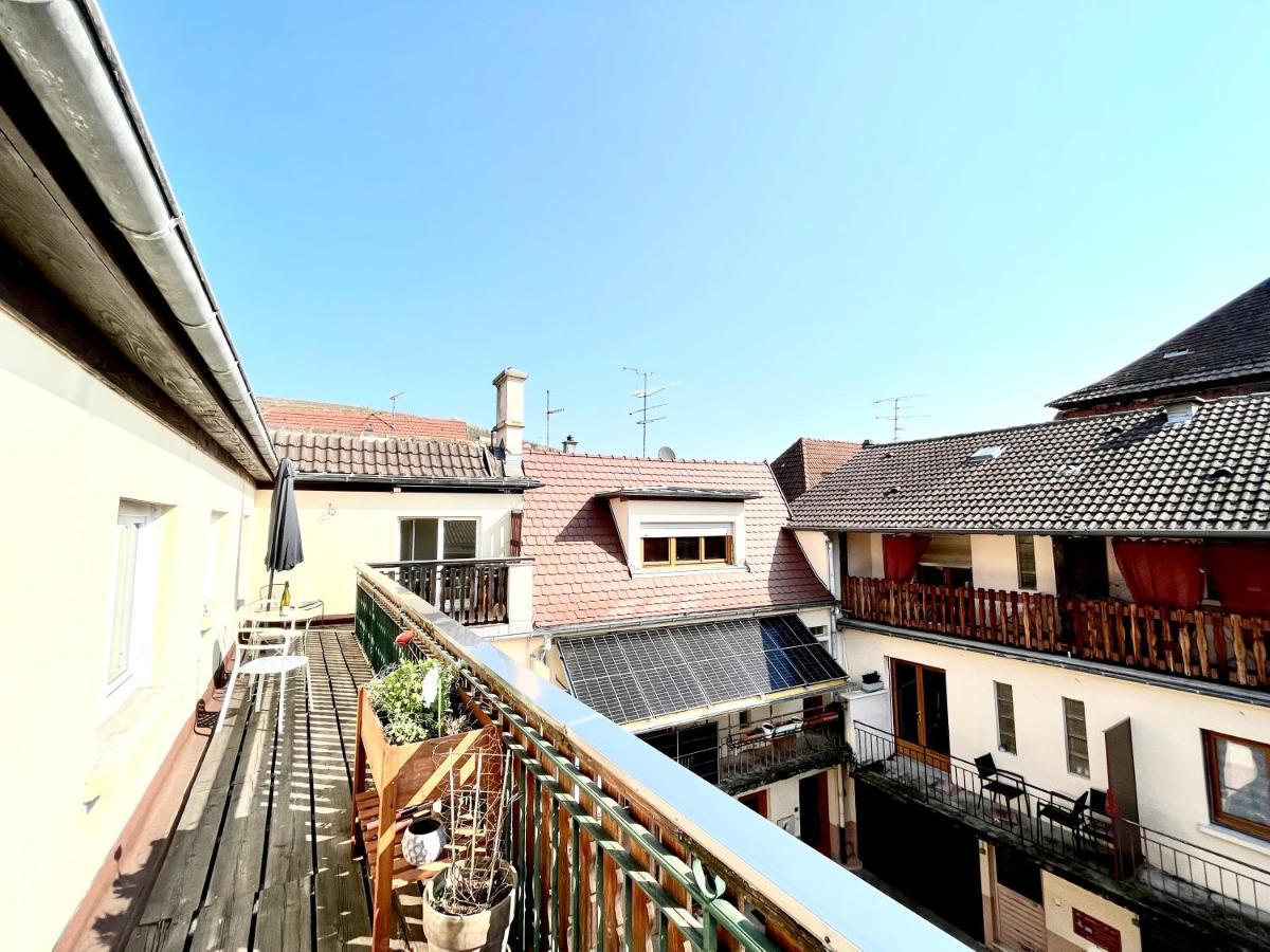 Sous Les Toits Avec Garage Et Terrasse A Ribeauville Exterior foto